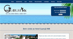 Desktop Screenshot of guarujainn.com.br